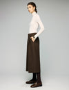 Double-Pleat Cuffed Cropped Wide-Leg Pants
