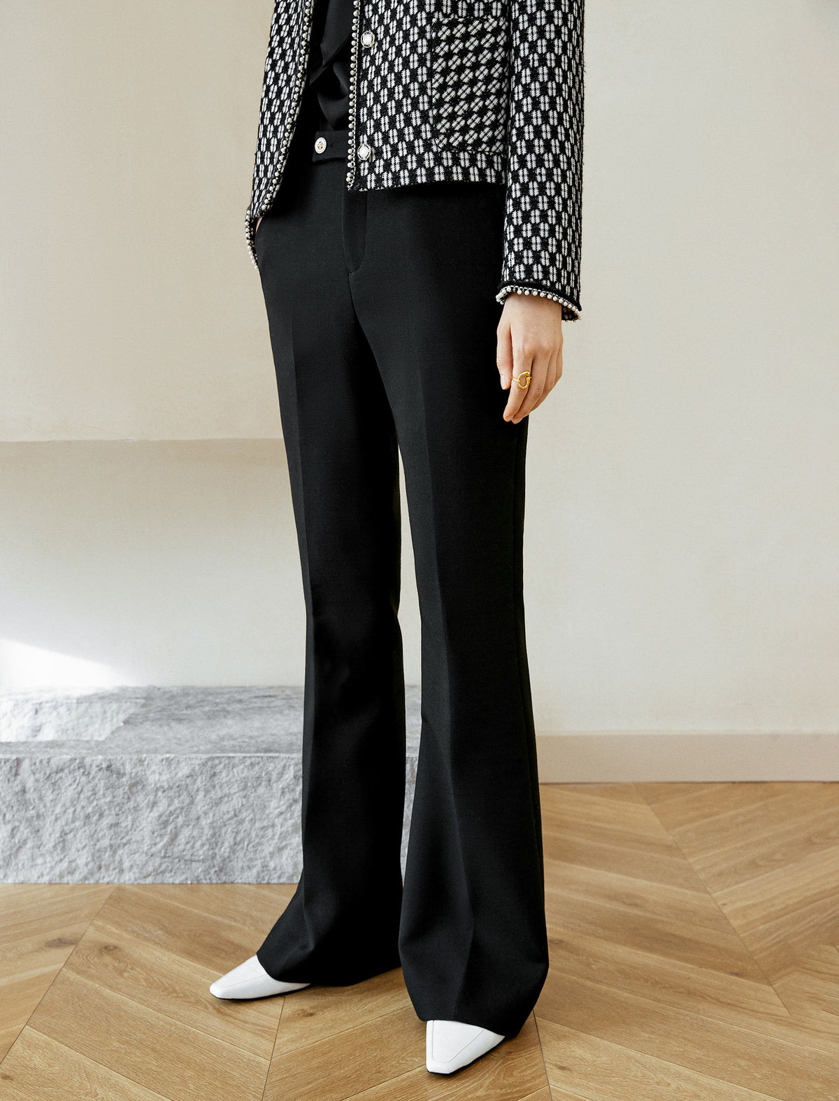 Tailored Subtle Flare Dress Pants