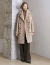 Tweed Wool-Blend Double-Breasted Coat
