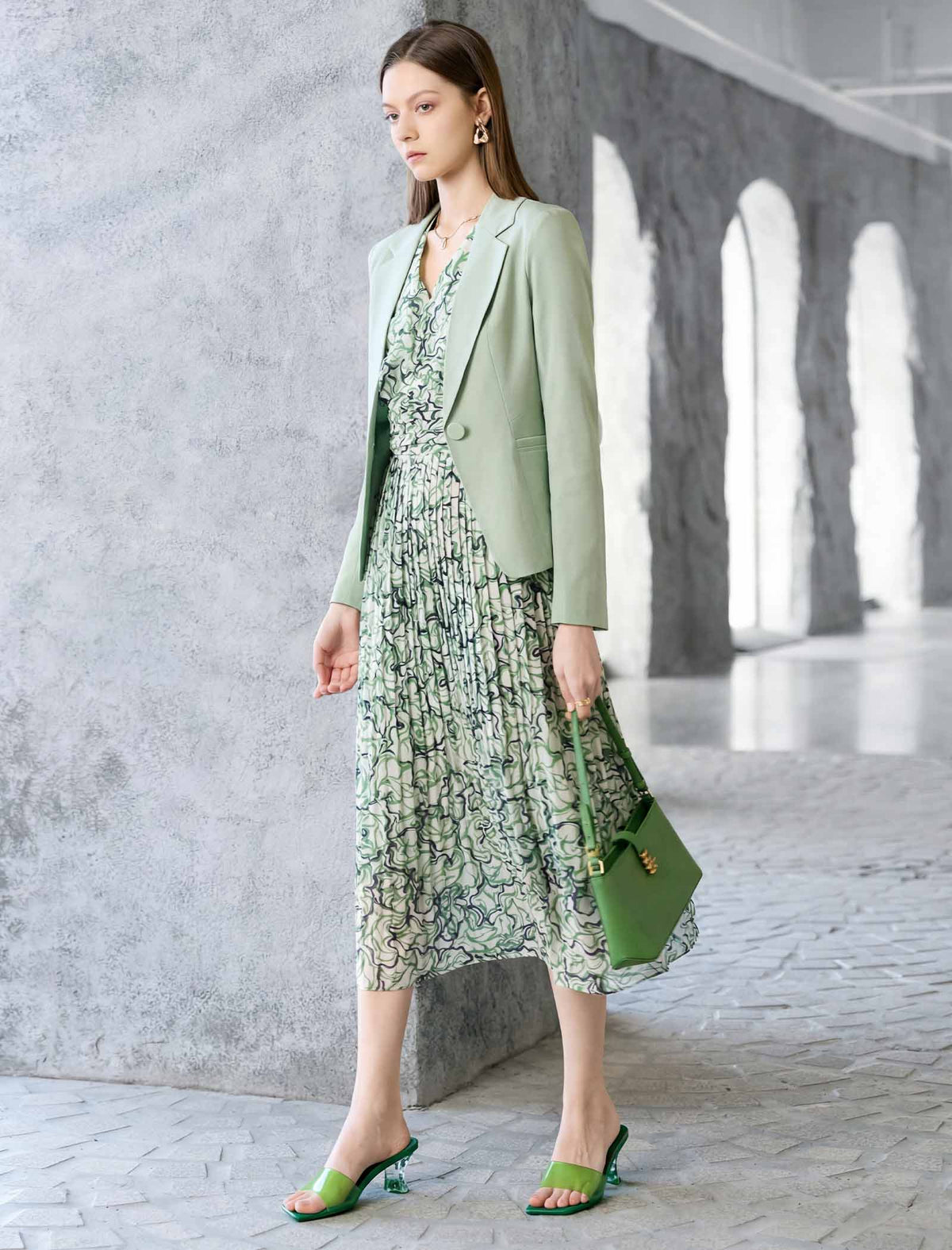 Elegant Lapel Collar Blazer