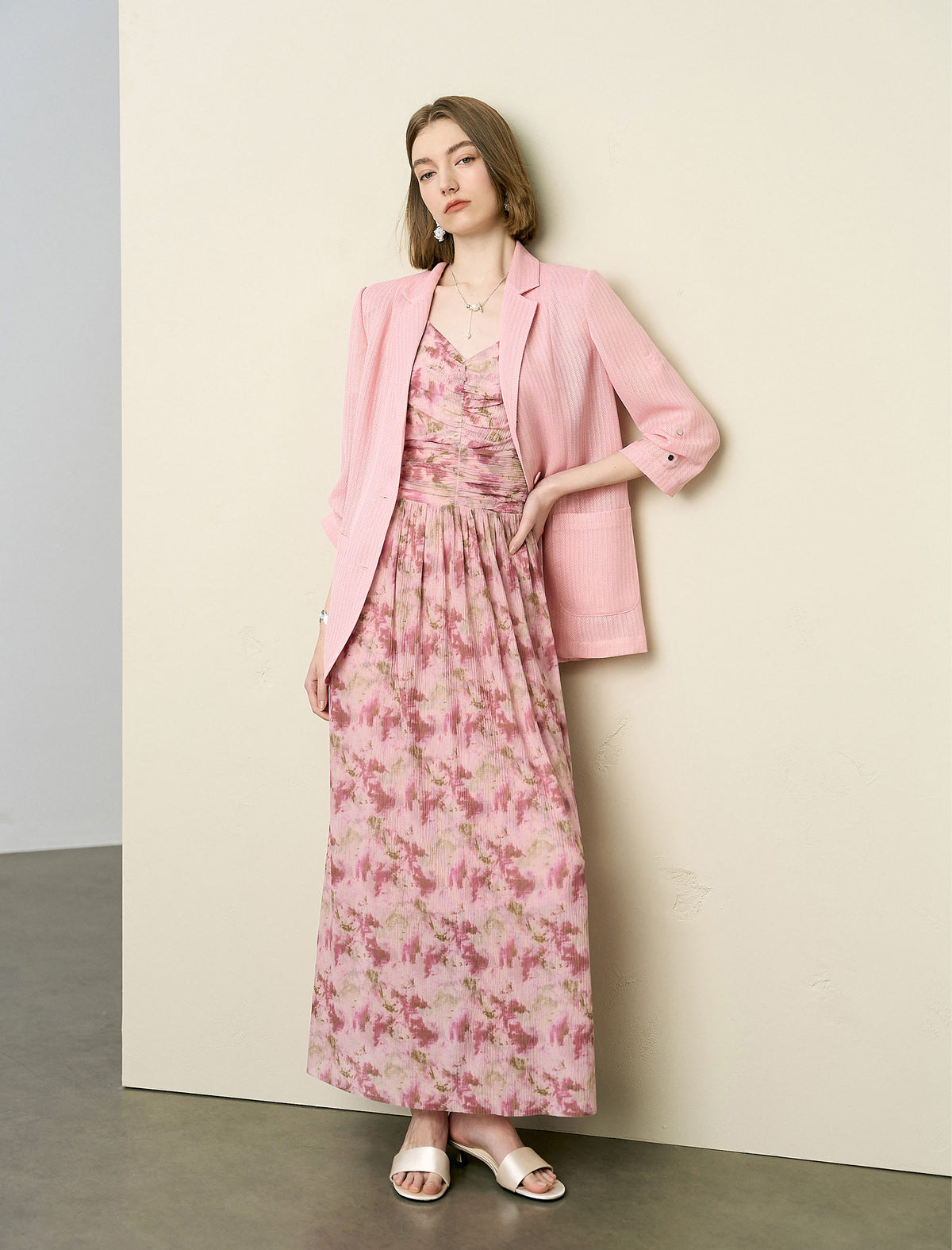 Romantic Tie-Dye Slip Maxi Dress