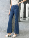 High‑Rise Micro‑Flare Denim Jeans
