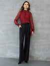 Wide-Leg Tailored Pants