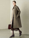 Coffee Wool-Blend Overcoat