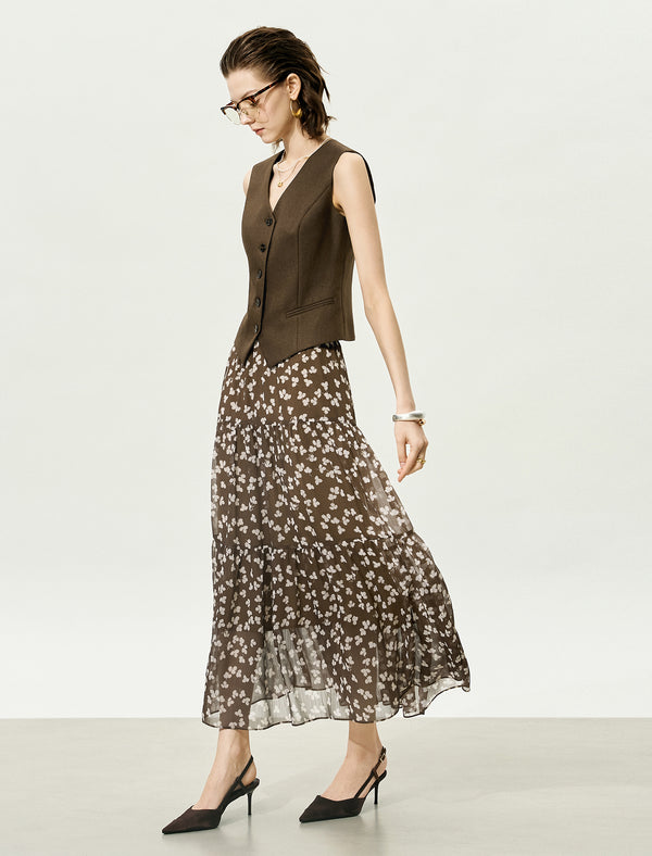 Coffee Tailored Waistcoat