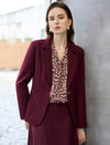 Burgundy Tailored Blazer
