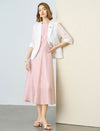 Light Tencel Three-Quarter Sleeve Blazer