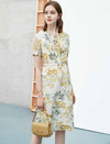 Floral Silk Dress