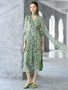 Green Abstract Print Scarf