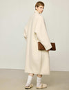 100% Alpaca Classic Collar Wool Longline Coat