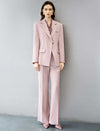 Soft Pink Single-Breasted Blazer