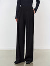 High Waist Wide‑Leg Long Trousers