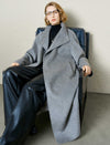 100% Wool Belted Wrap Coat