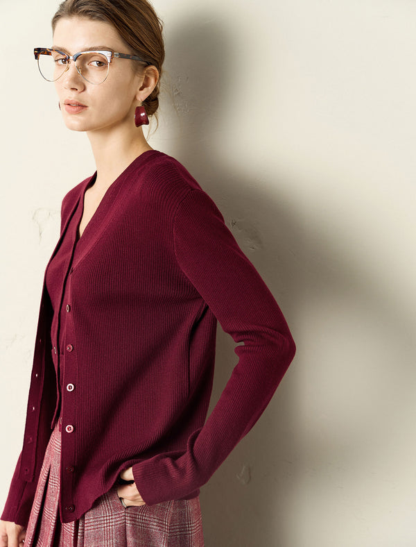 Minimalist Slim Fit Knit Cardigan