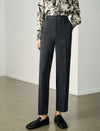 High-Waisted Tapered Dress Pants