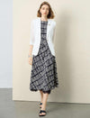 3/4 Sleeve Button-Front Blazer