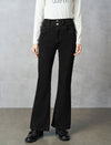 Black High-Waisted Flare Jeans