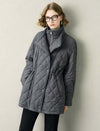 Quilted Polka Dot Padded Coat
