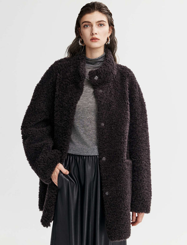 100% Wool Teddy Coat