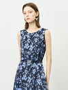 Floral Sleeveless Midi Dress