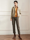 Wool Blend Cropped Jacket