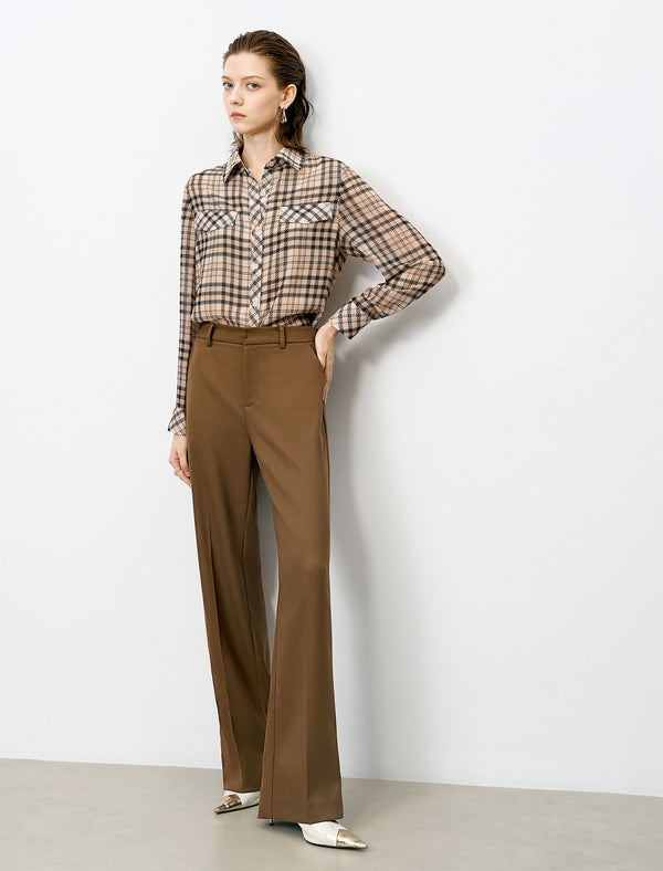 Straight Leg Suit Pants