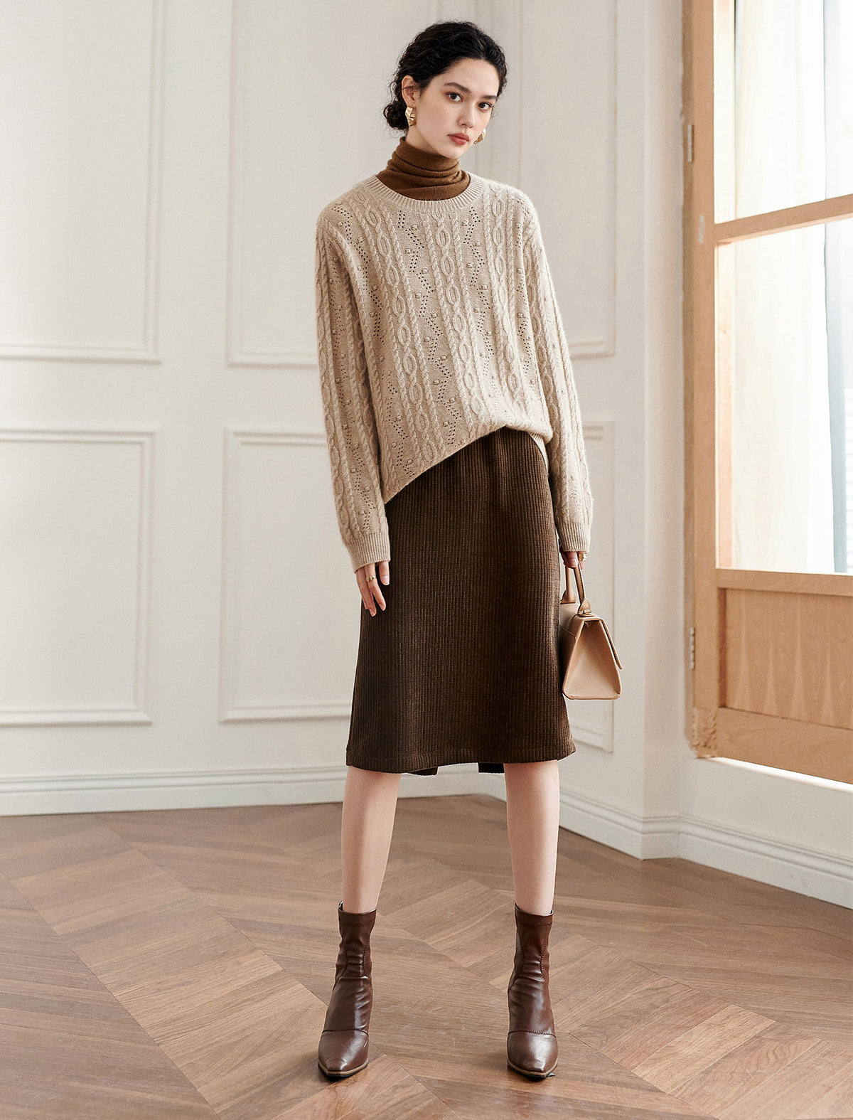 Classic Refined Knit Skirt