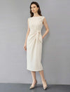 Textured Acetate Hand-Embroidered Dress