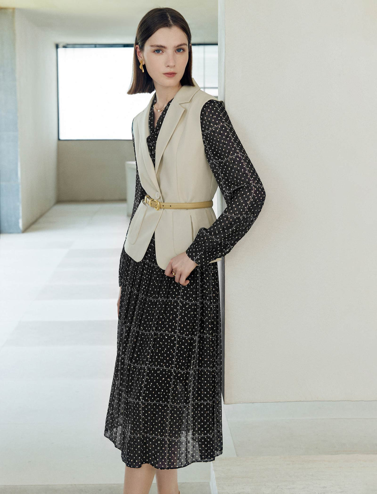 Sleeveless Blazer Vest