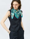 Provence Plume 100% Mulberry Silk Square Scarf