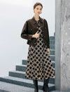 Coated Collared Snap-Front Relaxed Cropped Moto Jacket