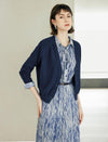 Minimalist V‑Neck Solid Knit Cardigan