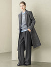Herringbone Wool-Blend Coat