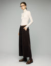 Textured Relaxed Wide-Leg Pants
