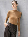 Mock Neck Long Sleeve Knit Top