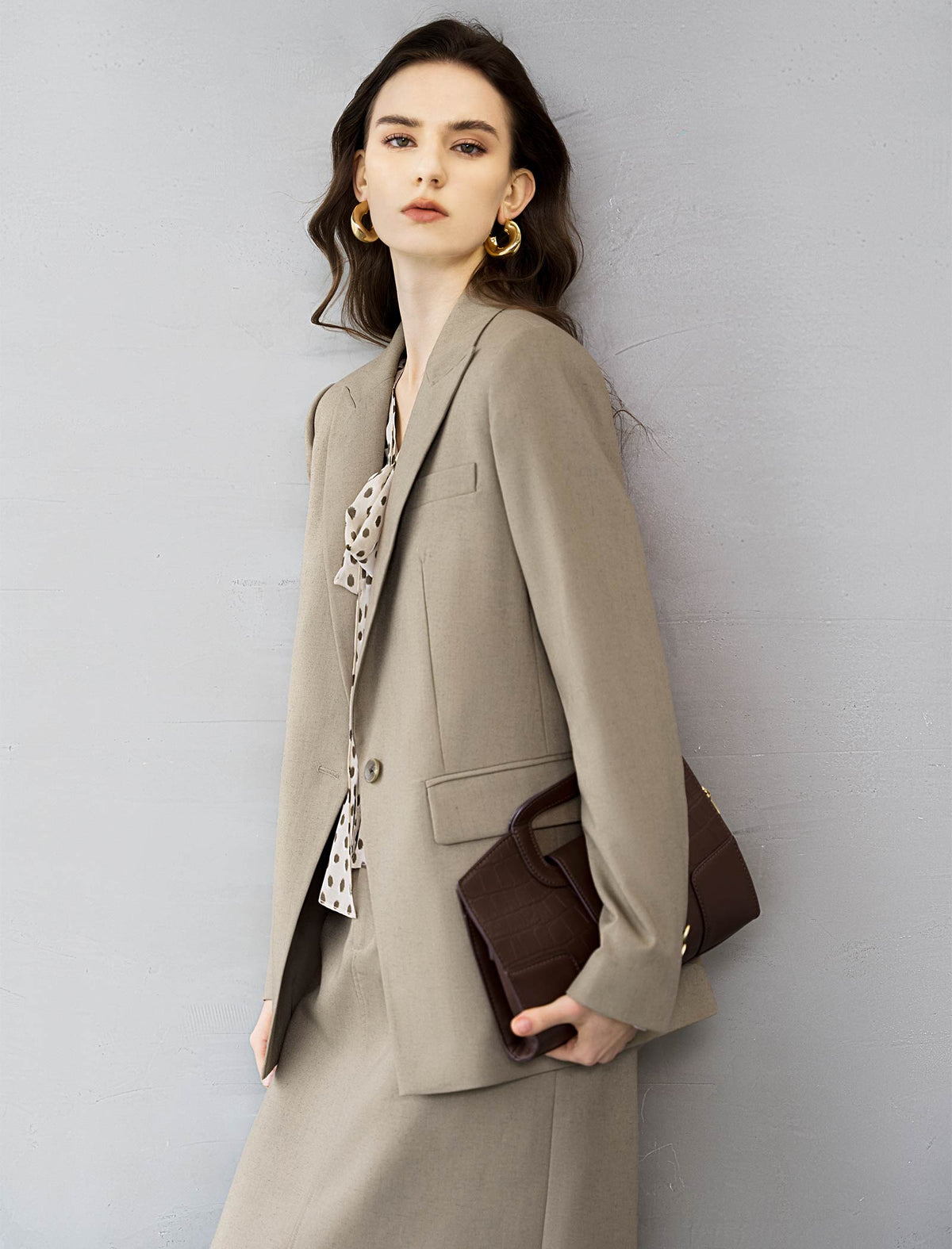 Single Button Tailored Blazer