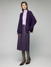 Wool And Mulberry Silk Blend V-Neck Relaxed Button Cardigan