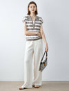 Tencel Blend High Waist Wide Leg Pants