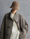 Textured Wool-Alpaca Blend Duffle Coat