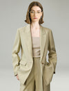 One Button Relaxed Fit Blazer