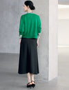 Vintage Button-Front Short Knit Cardigan