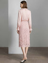 Round‑Neck Pleated Satin‑Finish Blouse