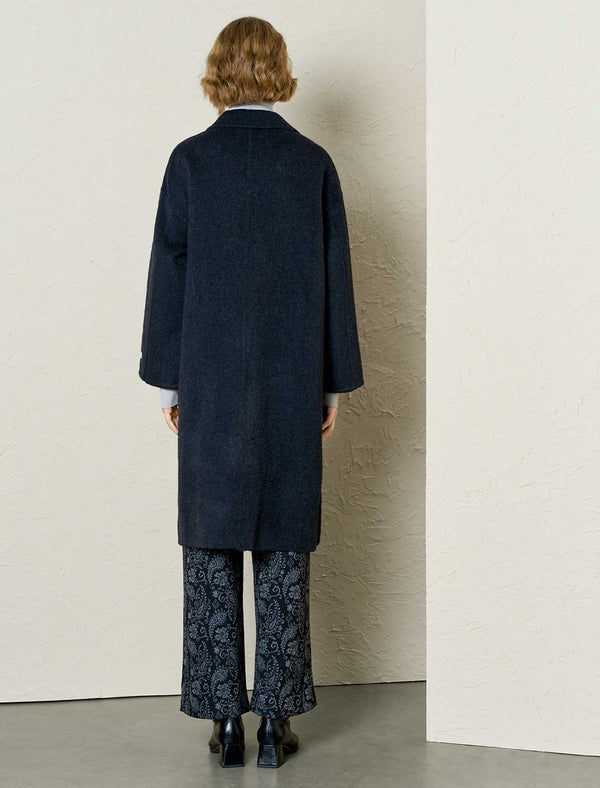 100% Australian Superfine Wool Double-Breasted Coat