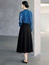 High-Waist Slimming Midi Umbrella Skirt
