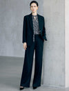 Notched Lapel Single Button Tailored Blazer