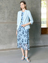 Elegant Lapel Collar Three-Quarter Sleeve Blazer