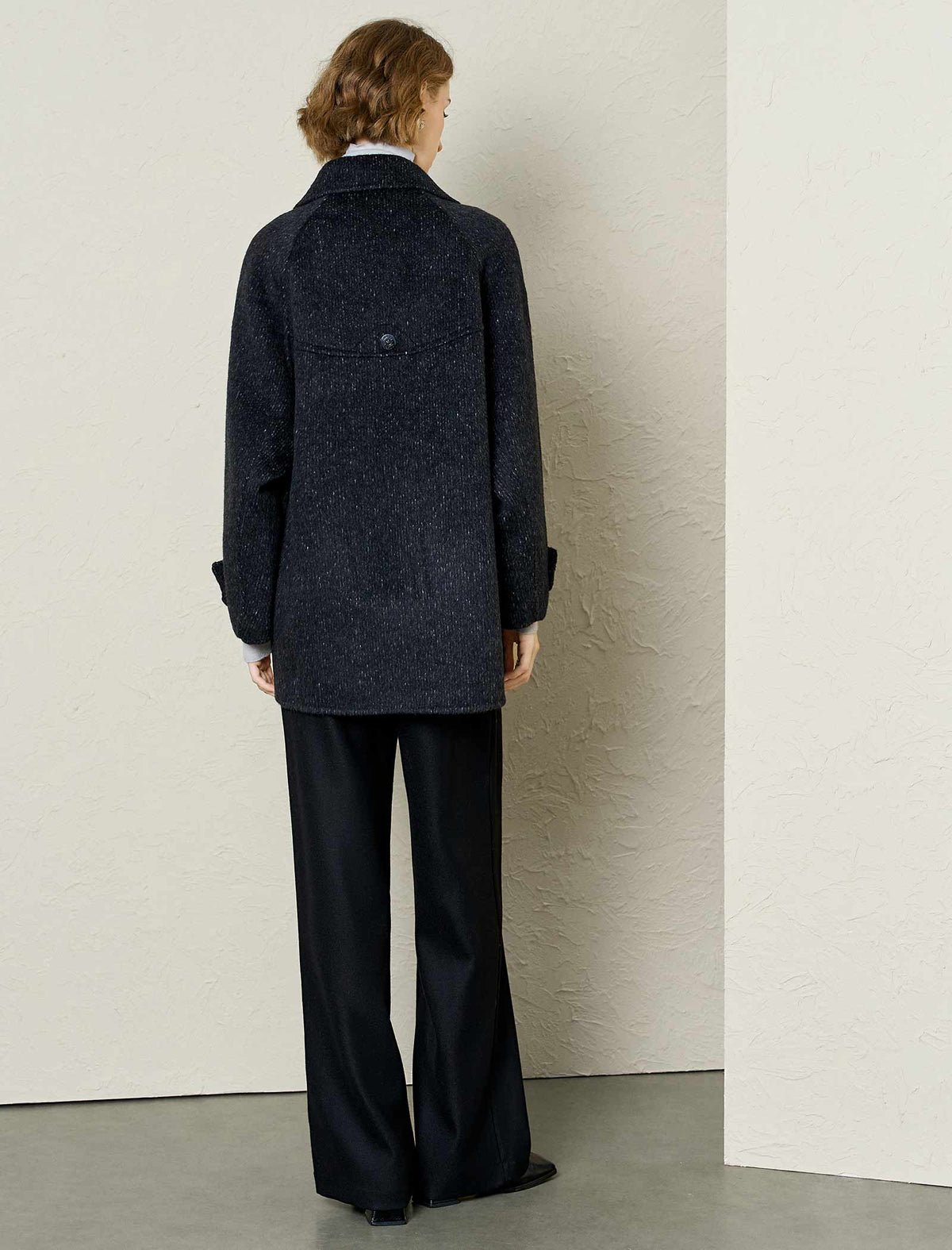 Wool-Alpaca Blend Double-Breasted Coat