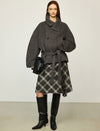 Wool-Alpaca Blend Belted Short Coat