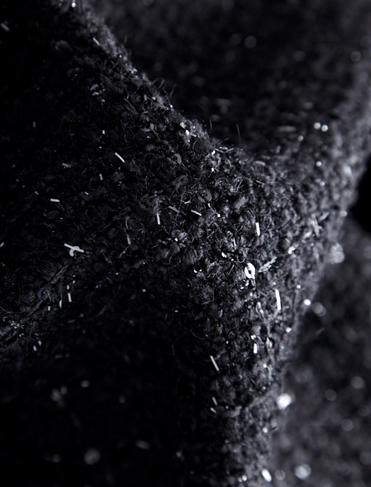 Sparkle Tweed Wool-Blend Cropped Jacket