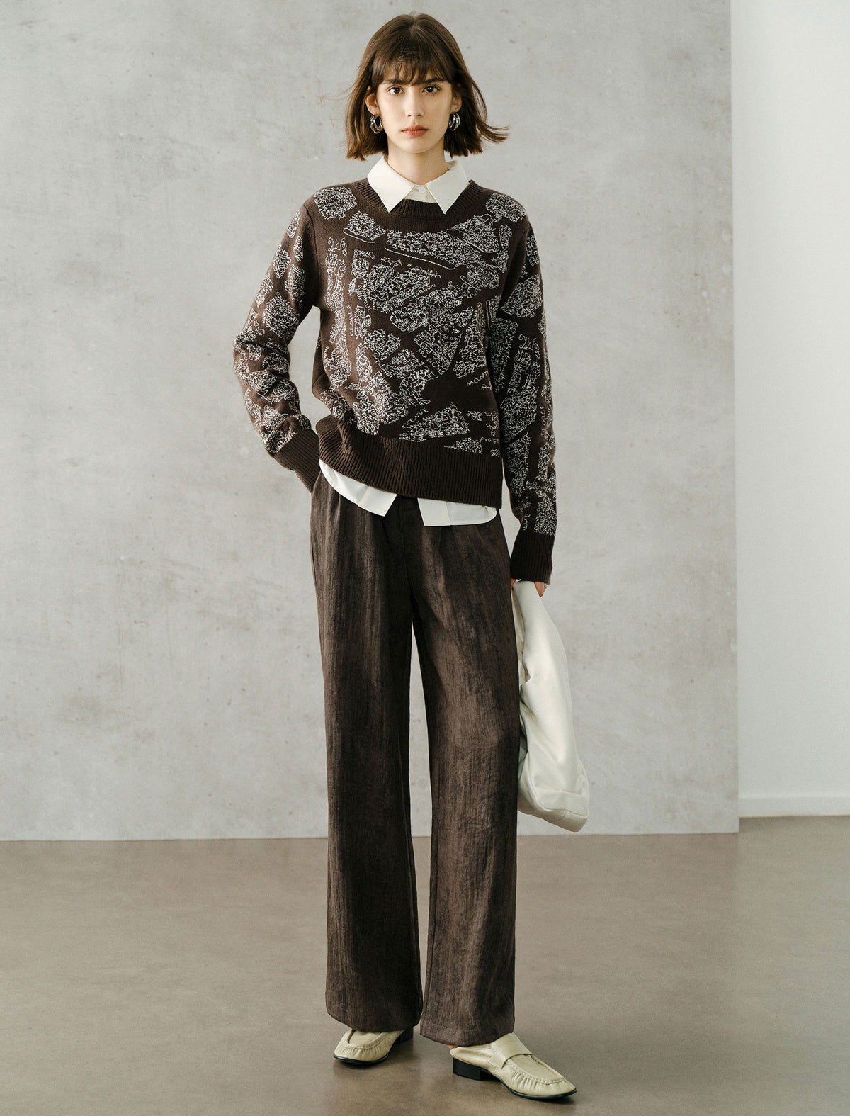 Embroidered Wool-Blend Sweater